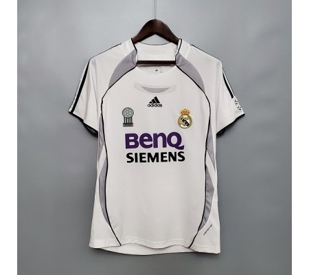 Real Madrid 06/07 Home White Soccer Jersey